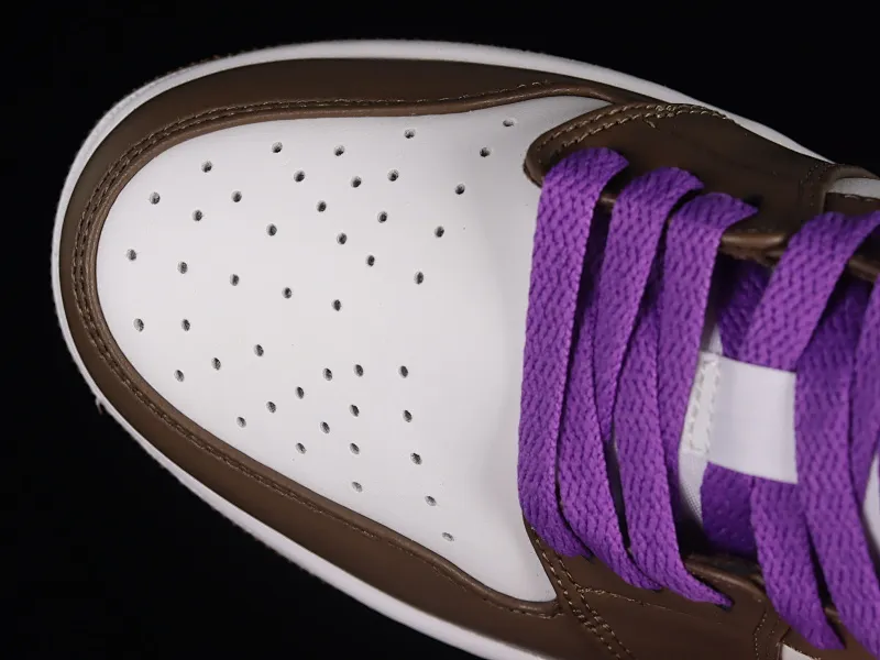 All categories Air Jordan Jordan series basketball shoes Air Jordan 1 Low Air Jordan 1 Low "Palomino" AJ1 Joe 1 Mocha Purple Low-top cultural basketball shoes 553558-215
